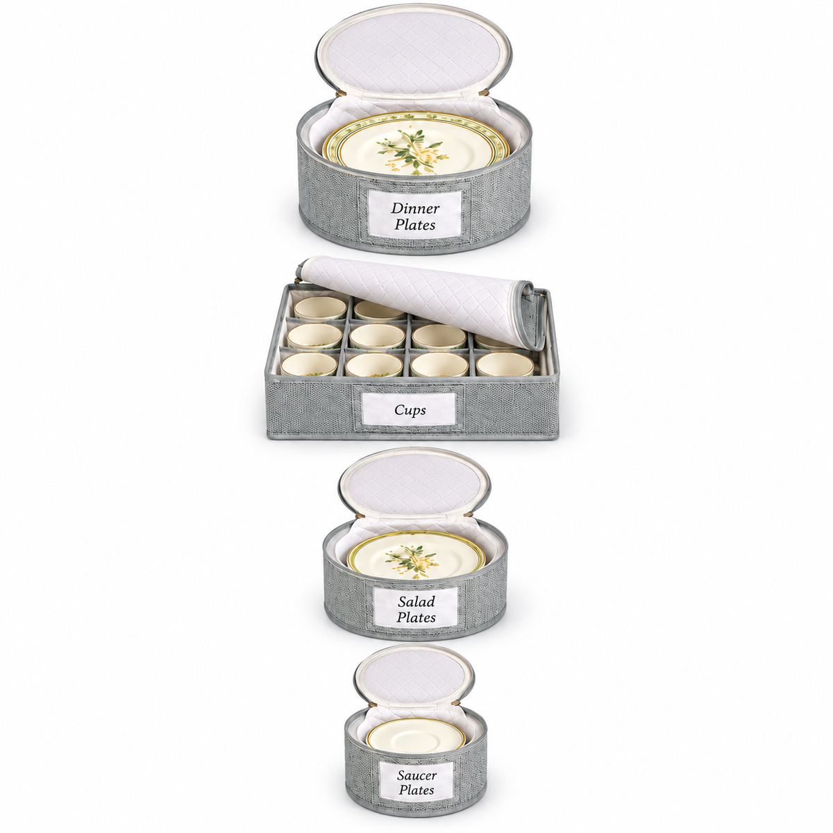 Dinnerware Storage Organizer Set