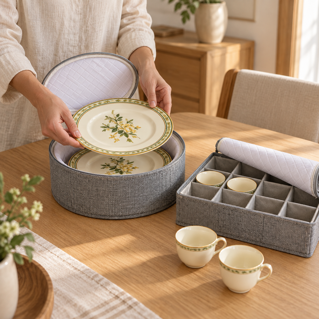 Dinnerware Storage Organizer Set