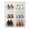 6 X-Large Drop-Front Shoe Box Translucent